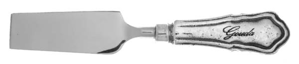 Antique Silver (Silverplate) Cheese Spreader with Stainless Blade
