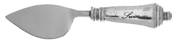 Antique Silver (Silverplate) Cheese Knife with Stainless Blade