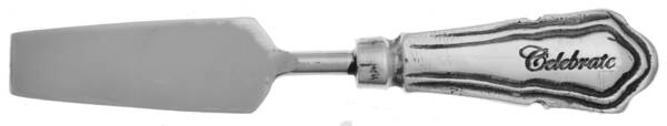 Antique Silver (Silverplate) Cheese Spreader with Stainless Blade