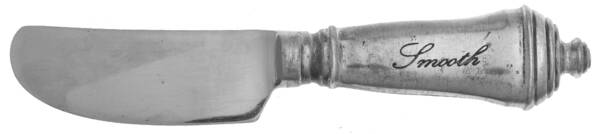 Antique Silver (Silverplate) Butter Spreader Hollow Hdl-Paddle/Stainless Blade