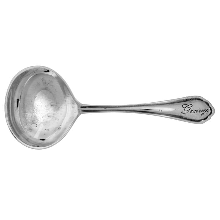 Antique Silver (Silverplate) Solid Gravy Ladle
