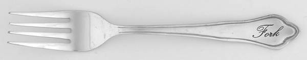 Antique Silver (Silverplate) Individual Salad Fork
