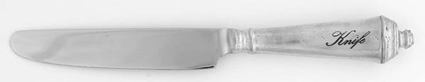 Antique Silver (Silverplate) New French Hollow Knife