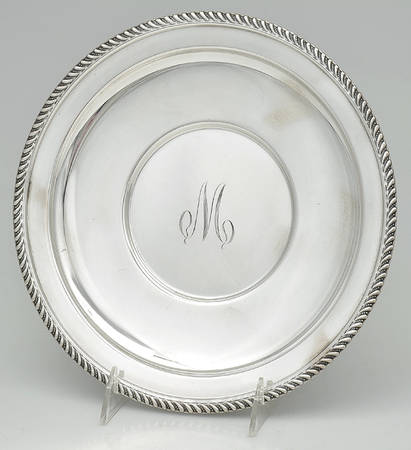 754 (Sterling, Hollowware) 9" Sandwich Plate