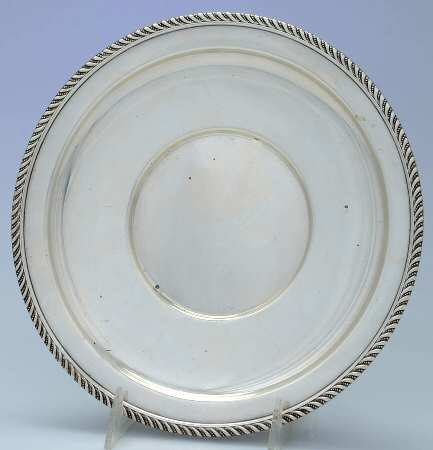 754 (Sterling, Hollowware) 9" Sandwich Plate