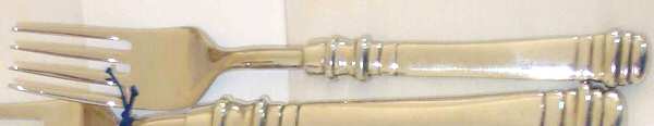 Banded Pewter (Pewter) Individual Salad Fork