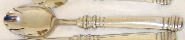 Banded Pewter (Pewter) Place/Oval Soup Spoon