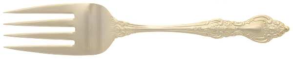 Miranda (Gold Electroplate) Medium Solid Cold Meat Serving Fork