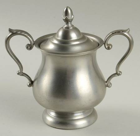 2061 (Pewter, Hollowware) Sugar Bowl with Lid