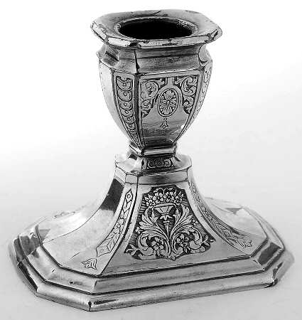 324 (Silverplate, Hollowware) 3" Console Candleholder