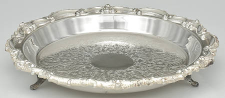 138 (Silverplate, Hollowware) Footed Pie Plate