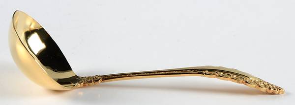 Medici (Gold Electroplate) Solid Gravy Ladle