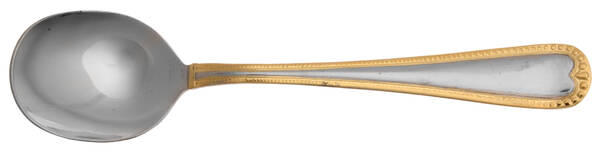 Gold Newcastle (Stainless) Round Bowl Soup Spoon (Cream Soup) HC