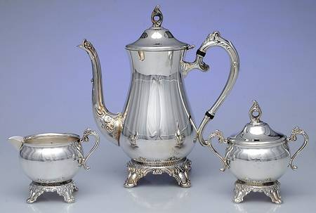 P61 (Silverplate, Hollowware) (3 Pc) Coffee Set (PCP,PCR,PSU)
