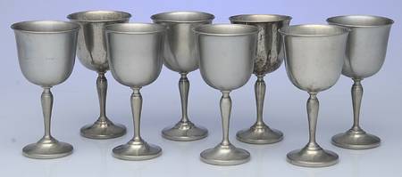 2154 (Pewter, Hollowware) (Set of 8) Wine Goblet