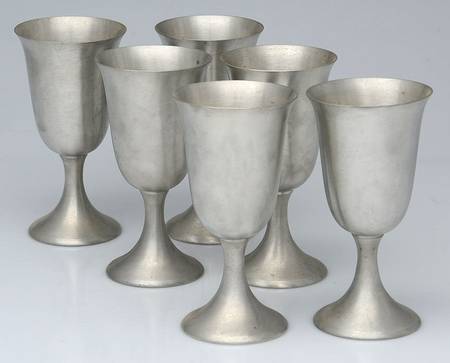 2217 (Hollowware, Pewter) Water Goblet - Set of 6
