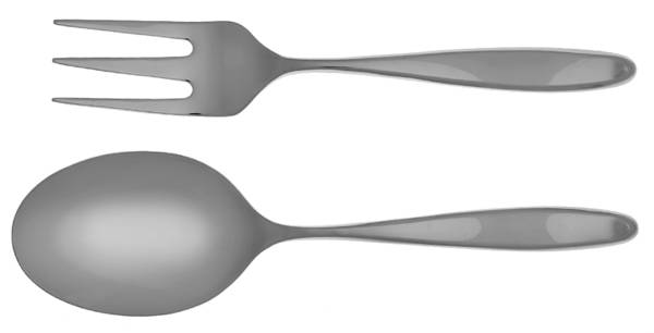 Floret (Stainless) (2 Pc) Solid Salad Set