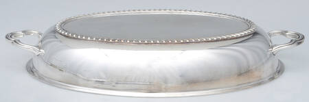 1892 (Silverplate, Hollowware) Double Vegetable Bowl-Lid
