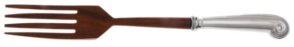 Onslow (Silverplate) Salad Serving Fork with Wooden Prongs HC