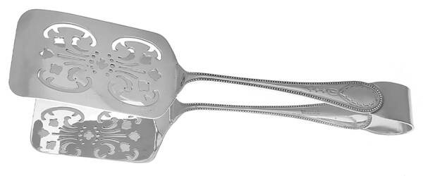 Hester Bateman (Silverplate) Asparagus Tongs Serving Silverplate HC