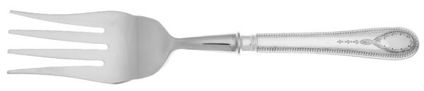 Hester Bateman (Silverplate) Cold Meat Fork Large, Stainless Tines HC
