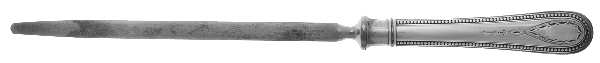 Hester Bateman (Silverplate) Large Roast Steel Rod Knife Sharpener