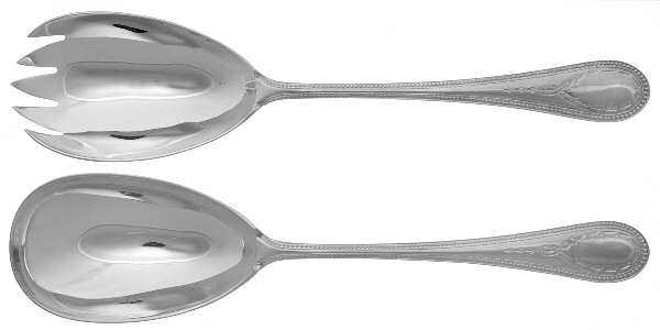Hester Bateman (Silverplate) (2 Pc) Solid Salad Set