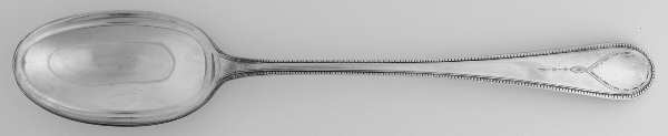 Hester Bateman (Silverplate) Solid Gravy Serving Spoon
