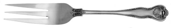 Royal Husk (Silverplate) Large Solid Cold Meat Serving Fork