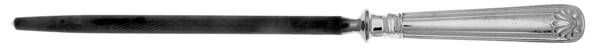 Fiddle Thread & Shell (Silverplate) Large Roast Steel Rod Knife Sharpener