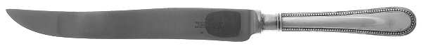 Bead (Silverplate) Large Stainless Blade Roast Carving Knife
