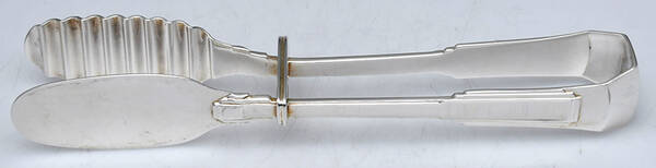 Art Deco (Silverplate) Solid Piece Aspragus Tongs