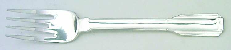 Art Deco (Silverplate) Individual Solid Fish Fork