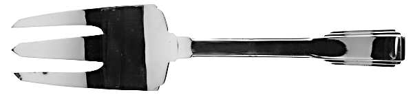 Art Deco (Silverplate) Large Solid Fish Serving Fork