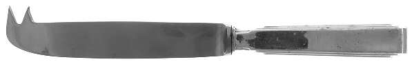 Art Deco (Silverplate) Cheese Knife with Stainless Blade