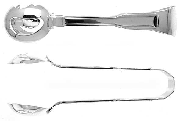 Art Deco (Silverplate) Escargot Tongs, Solid Piece