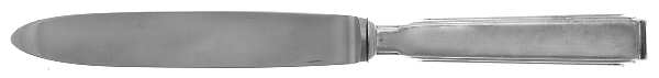 Art Deco (Silverplate) Dessert Knife with Stainless Blade