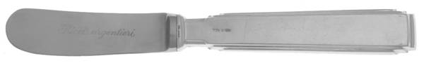Art Deco (Sterling), Italy Butter Spreader Hollow Hdl-Paddle/Stainless Blade