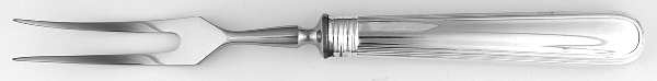 Ascot (Silverplate) Small Steak Carving Fork with Stainless Prongs
