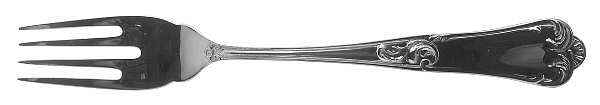Bernini (Silverplate) Individual Solid Fish Fork by Ricci (Argentieri)