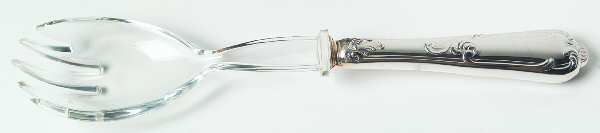 Bernini (Silverplate) Salad Serving Fork with Plastic Prongs