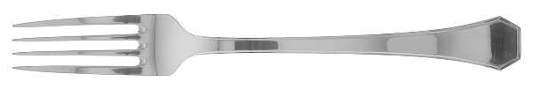 Braque (Silverplate) Large Solid Cold Meat Serving Fork