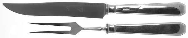 Braque (Silverplate) Small Stainless Blade 2-Piece Steak Carving Set
