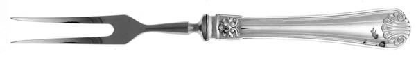 Cellini (Silverplate) Small Steak Carving Fork with Stainless Prongs
