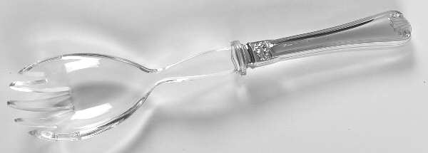 Cellini (Silverplate) Salad Serving Fork with Plastic Prongs