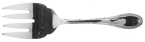 Impero (Silverplate) Large Solid Fish Serving Fork