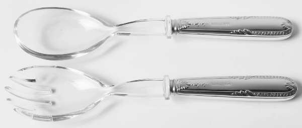Impero (Silverplate) Plastic Bowl 2-Piece Salad Set