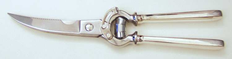 Modigliani (Silverplate) Poultry Shears with Stainless Blades