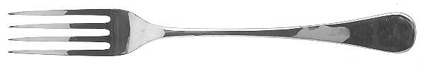 Modigliani (Silverplate) Large Solid Cold Meat Serving Fork