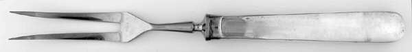 Modigliani (Silverplate) Small Steak Carving Fork with Stainless Prongs